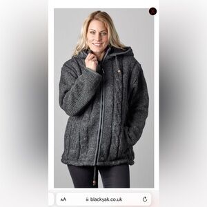 Black Yak Pixie Hood Cable Jacket